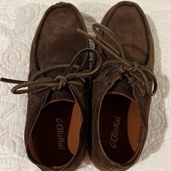 OluKai Men’s Pahono Brown Suede Leather Boot, Men’s size 8D - Picture 4 of 4